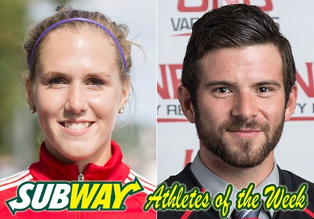 Memorial's Noseworthy and UNB's Anderson named Subway AUS Athletes of the Week