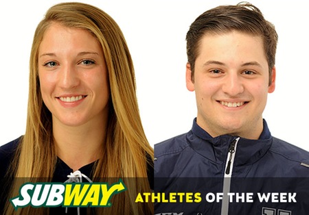 StFX's Bujold and Cianfrone named Subway AUS Athletes of the Week