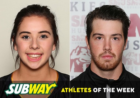 Dalhousie's Ciprick and Saint Mary's Garlent named Subway AUS Athletes of the Week