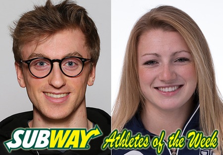 StFX's Brennan and Dalhousie's Coolen named Subway AUS Athletes of the Week