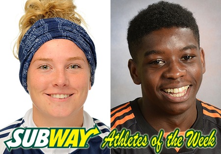 StFX's McDaid and Cape Breton's Bent named Subway AUS Athletes of the Week