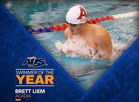 2017-18 Atlantic University Sport swimming awards announced: Acadia's Brett Liem named AUS swimmer of the year