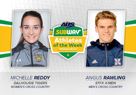 Dalhousie's Reddy and StFX's Rawling named Subway AUS Athletes of the Week