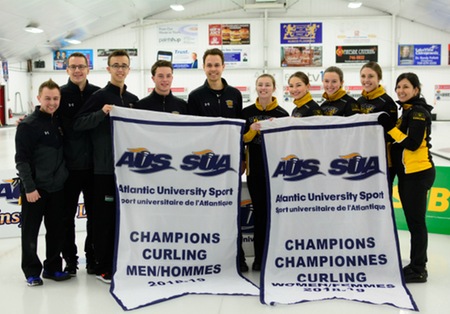 Dalhousie Tigers claim AUS women's and men's curling championship banners